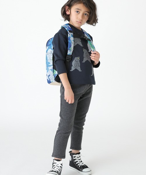 HAKKA KIDS（ハッカキッズ）の「オリジナルダイナソープリントリュック（バックパック/リュック・キッズ・ブラック/グレー/ネイビー・M）」の10枚目の写真