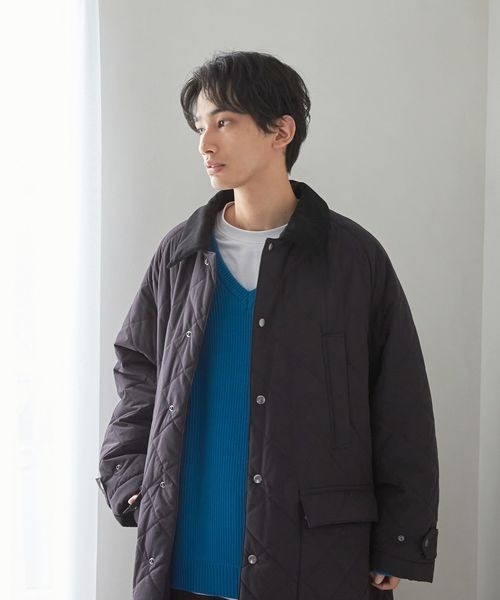 LOWRYS FARM（ローリーズファーム）の「キルティングハンティングコート　126274（その他アウター・メンズ・ブラック/ベージュ・MEDIUM/LARGE）」の20枚目の写真