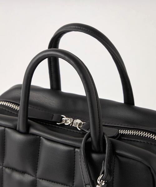 green label relaxing(グリーンレーベルリラクシング)の「PADDED BOX 2WAY バッグ(ショルダーバッグ・レディース・ホワイト/ブラック・FREE)」の7枚目の写真