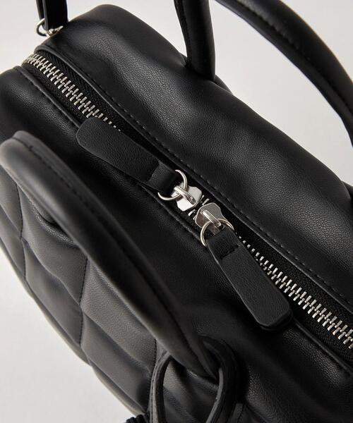 green label relaxing(グリーンレーベルリラクシング)の「PADDED BOX 2WAY バッグ(ショルダーバッグ・レディース・ホワイト/ブラック・FREE)」の8枚目の写真