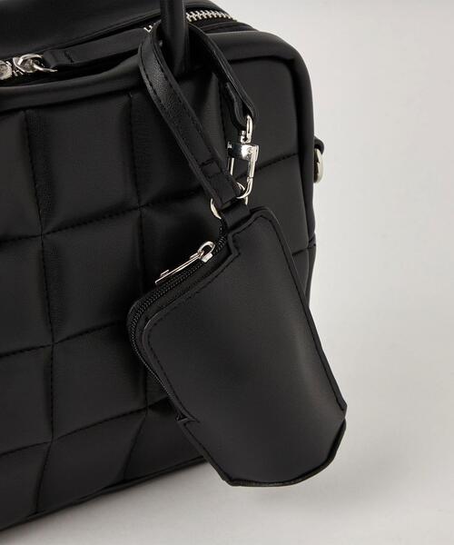 green label relaxing(グリーンレーベルリラクシング)の「PADDED BOX 2WAY バッグ(ショルダーバッグ・レディース・ホワイト/ブラック・FREE)」の9枚目の写真