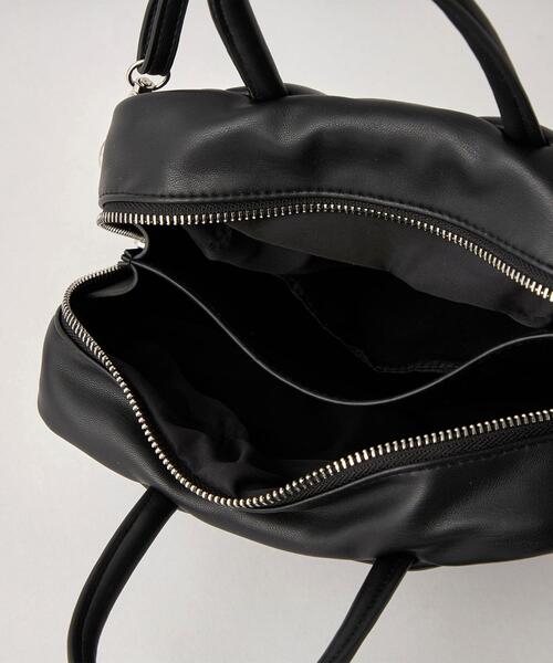 green label relaxing(グリーンレーベルリラクシング)の「PADDED BOX 2WAY バッグ(ショルダーバッグ・レディース・ホワイト/ブラック・FREE)」の10枚目の写真