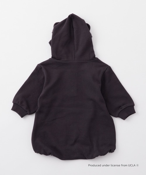 UCLA（ユーシーエルエー）の「【KIDS】【UCLA/ユーシーエルエー】TYPY別注BABYプリントスウェットロンパース（ロンパース・キッズ・チャコールグレー/アイボリー・80）」の6枚目の写真