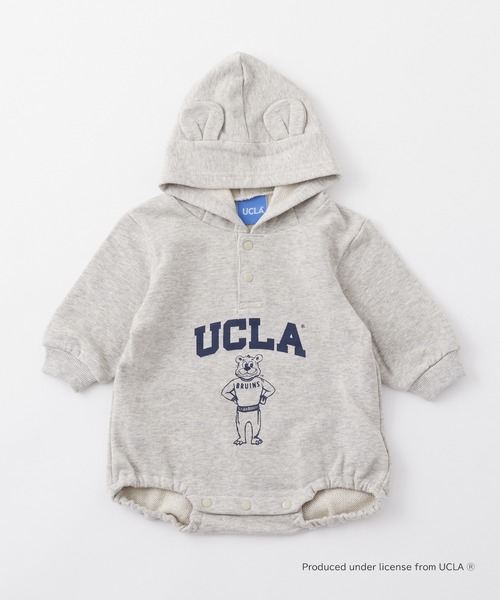 UCLA（ユーシーエルエー）の「【KIDS】【UCLA/ユーシーエルエー】TYPY別注BABYプリントスウェットロンパース（ロンパース・キッズ・チャコールグレー/アイボリー・80）」の8枚目の写真