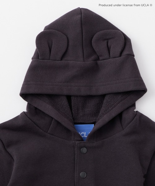 UCLA（ユーシーエルエー）の「【KIDS】【UCLA/ユーシーエルエー】TYPY別注BABYプリントスウェットロンパース（ロンパース・キッズ・チャコールグレー/アイボリー・80）」の14枚目の写真