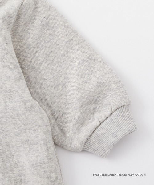 UCLA（ユーシーエルエー）の「【KIDS】【UCLA/ユーシーエルエー】TYPY別注BABYプリントスウェットロンパース（ロンパース・キッズ・チャコールグレー/アイボリー・80）」の7枚目の写真