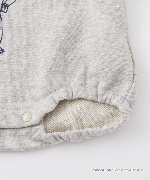UCLA（ユーシーエルエー）の「【KIDS】【UCLA/ユーシーエルエー】TYPY別注BABYプリントスウェットロンパース（ロンパース・キッズ・チャコールグレー/アイボリー・80）」の15枚目の写真