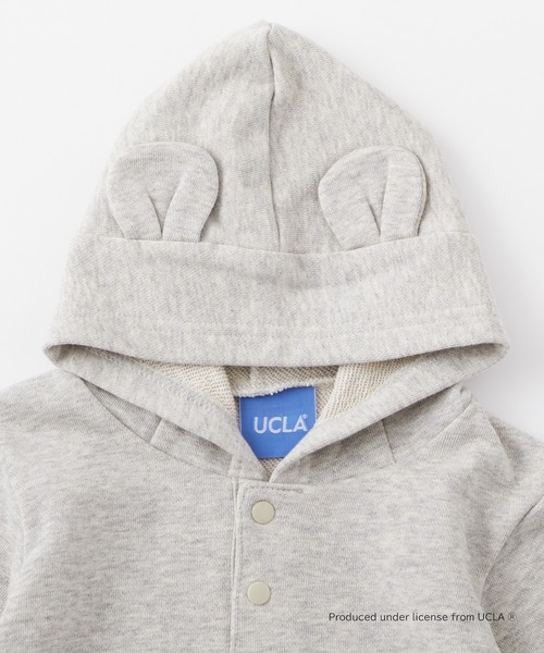 UCLA（ユーシーエルエー）の「【KIDS】【UCLA/ユーシーエルエー】TYPY別注BABYプリントスウェットロンパース（ロンパース・キッズ・チャコールグレー/アイボリー・80）」の10枚目の写真