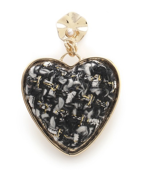 LILY BROWN（リリーブラウン）の「ハートモチーフイヤリング（イヤリング・レディース・ブラック/ブラウン・FREE）」の5枚目の写真