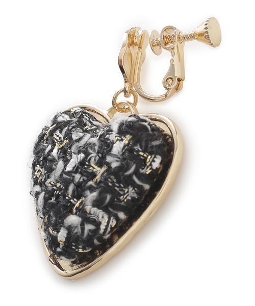 LILY BROWN（リリーブラウン）の「ハートモチーフイヤリング（イヤリング・レディース・ブラック/ブラウン・FREE）」の12枚目の写真