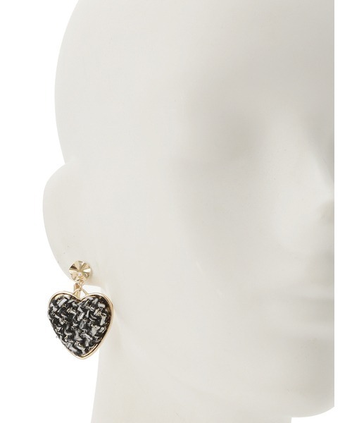 LILY BROWN（リリーブラウン）の「ハートモチーフイヤリング（イヤリング・レディース・ブラック/ブラウン・FREE）」の9枚目の写真