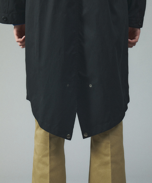 TAION(タイオン)の「TAION MODS COAT(+MILITARY DOWN JACKET)TAION-CR15ML-LONG +101ZML-1/モッズコート /ミリタリー /ライナーキルティング(ステンカラーコート・メンズ・ブラック/カーキ・M/L/XL)」の8枚目の写真