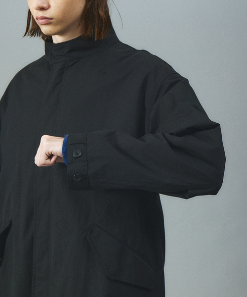 TAION(タイオン)の「TAION MODS COAT(+MILITARY DOWN JACKET)TAION-CR15ML-LONG +101ZML-1/モッズコート /ミリタリー /ライナーキルティング(ステンカラーコート・メンズ・ブラック/カーキ・M/L/XL)」の10枚目の写真