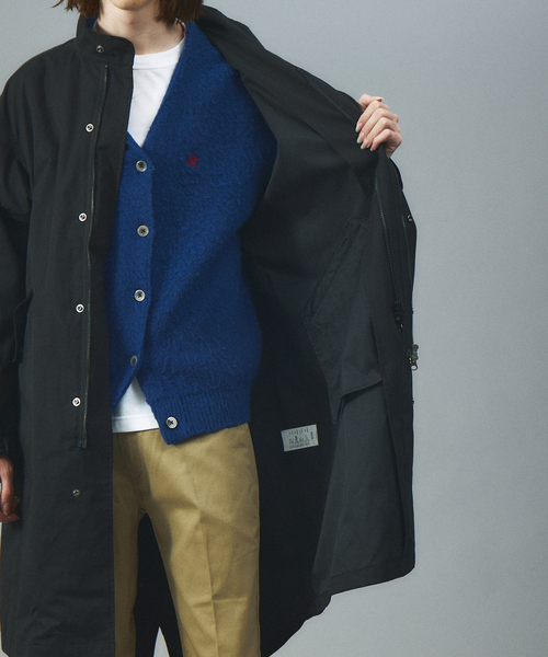 TAION(タイオン)の「TAION MODS COAT(+MILITARY DOWN JACKET)TAION-CR15ML-LONG +101ZML-1/モッズコート /ミリタリー /ライナーキルティング(ステンカラーコート・メンズ・ブラック/カーキ・M/L/XL)」の13枚目の写真