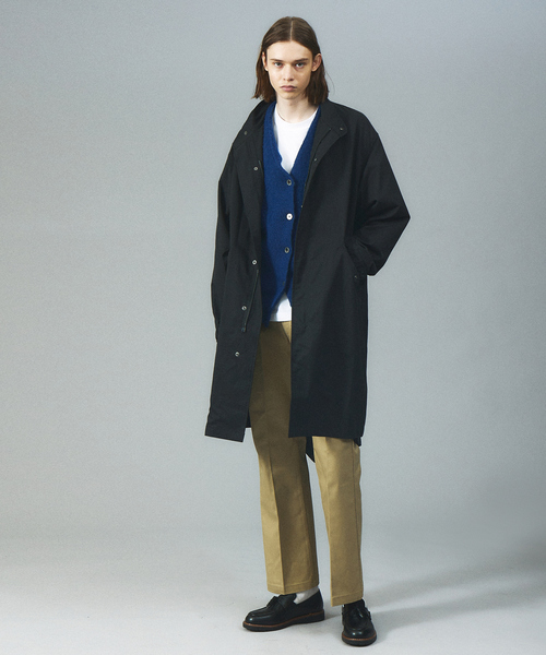 TAION(タイオン)の「TAION MODS COAT(+MILITARY DOWN JACKET)TAION-CR15ML-LONG +101ZML-1/モッズコート /ミリタリー /ライナーキルティング(ステンカラーコート・メンズ・ブラック/カーキ・M/L/XL)」の15枚目の写真