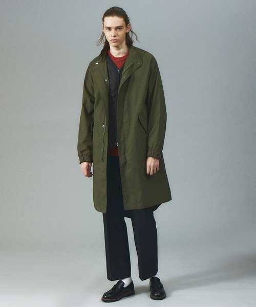 TAION(タイオン)の「TAION MODS COAT(+MILITARY DOWN JACKET)TAION-CR15ML-LONG +101ZML-1/モッズコート /ミリタリー /ライナーキルティング(ステンカラーコート・メンズ・ブラック/カーキ・M/L/XL)」の21枚目の写真