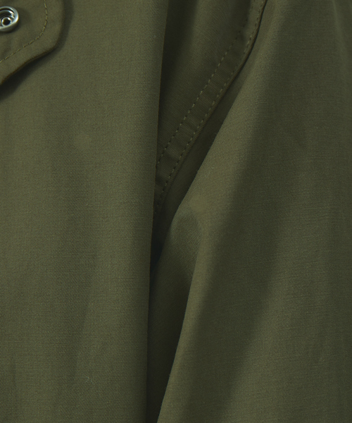 TAION(タイオン)の「TAION MODS COAT(+MILITARY DOWN JACKET)TAION-CR15ML-LONG +101ZML-1/モッズコート /ミリタリー /ライナーキルティング(ステンカラーコート・メンズ・ブラック/カーキ・M/L/XL)」の22枚目の写真