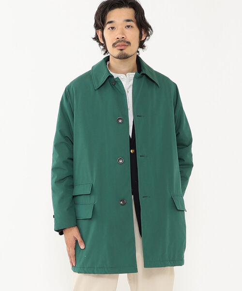 BEAMS PLUS テトロンコットン シャンブレー パフ ハーフコート XL BEAMS PLUS（ビームスプラス）の「BEAMS PLUS / テトロン