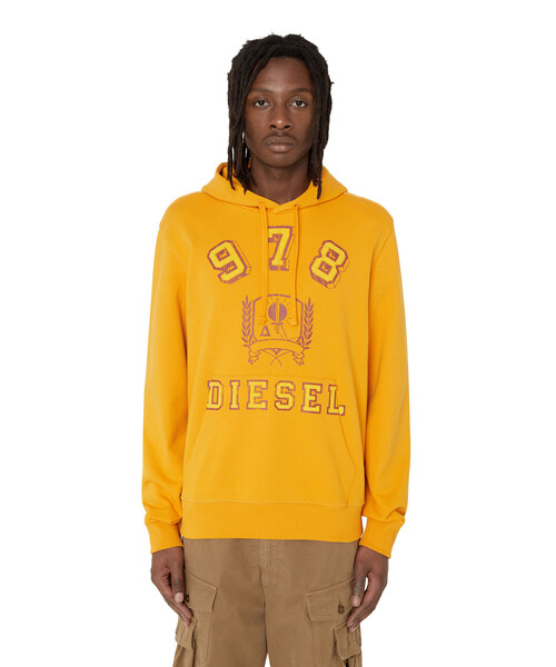 DIESEL（ディーゼル）の「メンズ スウェット パーカー（パーカー・メンズ・イエロー/ブラック・LARGE/SMALL/MEDIUM/X-LARGE/X-SMALL/XX-LARGE/XXX-LARGE）」の14枚目の写真