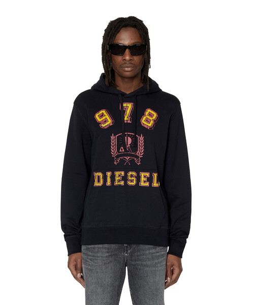 DIESEL（ディーゼル）の「メンズ スウェット パーカー（パーカー・メンズ・イエロー/ブラック・LARGE/SMALL/MEDIUM/X-LARGE/X-SMALL/XX-LARGE/XXX-LARGE）」の8枚目の写真