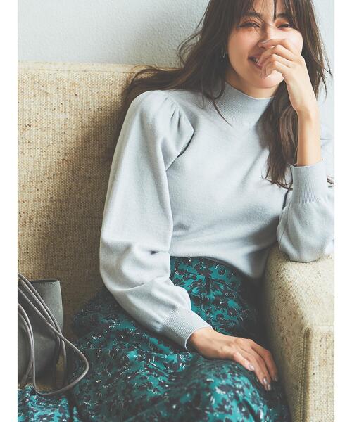 Te chichi(テチチ)の「総針ハイネックニット(ニット/セーター・レディース・ブラック/ブルー/グレー/オフホワイト・フリ-)」の9枚目の写真