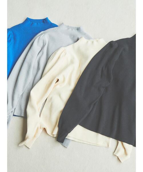 Te chichi(テチチ)の「総針ハイネックニット(ニット/セーター・レディース・ブラック/ブルー/グレー/オフホワイト・フリ-)」の11枚目の写真