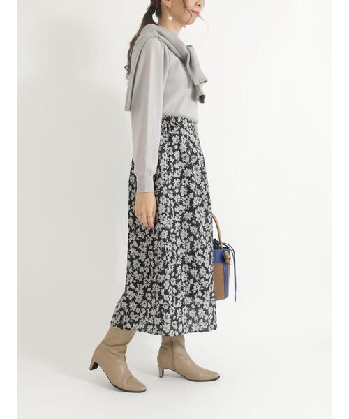 Te chichi(テチチ)の「総針ハイネックニット(ニット/セーター・レディース・ブラック/ブルー/グレー/オフホワイト・フリ-)」の16枚目の写真