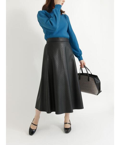 Te chichi(テチチ)の「総針ハイネックニット(ニット/セーター・レディース・ブラック/ブルー/グレー/オフホワイト・フリ-)」の20枚目の写真