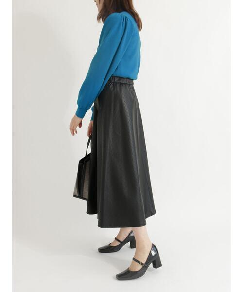 Te chichi(テチチ)の「総針ハイネックニット(ニット/セーター・レディース・ブラック/ブルー/グレー/オフホワイト・フリ-)」の21枚目の写真