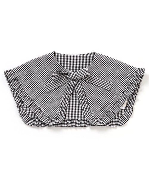 apres les cours（アプレレクール）の「レース・ギンガムチェック付け襟（付け襟・キッズ・アイボリー/チェック・100/140）」の6枚目の写真