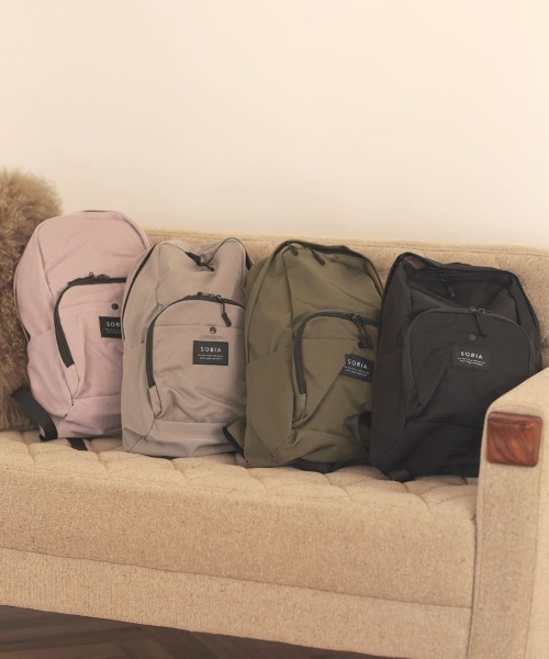 DONOBAN（ドノバン）の「はっ水ナイロンリュック（バックパック/リュック・レディース・ブラック/カーキ/グレー系その他/ラベンダー・F）」の9枚目の写真