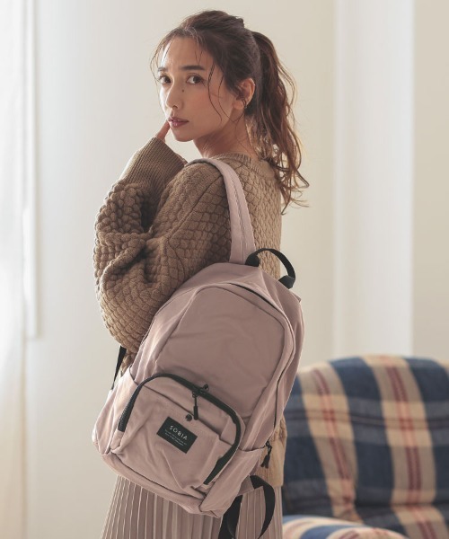 DONOBAN（ドノバン）の「はっ水ナイロンリュック（バックパック/リュック・レディース・ブラック/カーキ/グレー系その他/ラベンダー・F）」の17枚目の写真