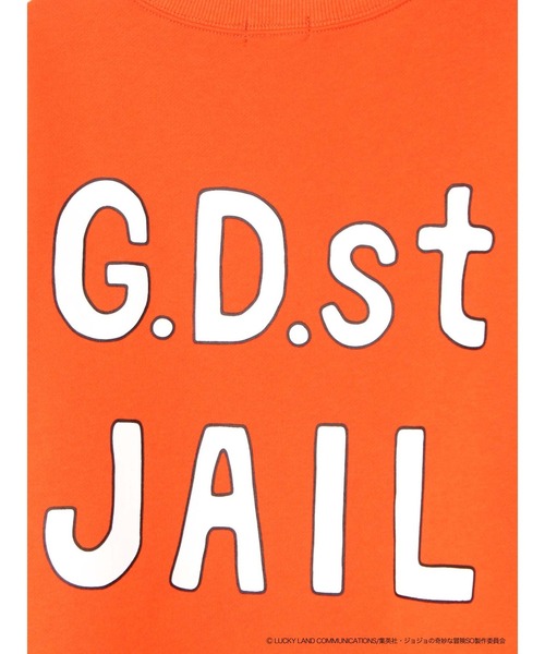 PAMEO POSE(パメオポーズ)の「【ジョジョの奇妙な冒険 ストーンオーシャン×PAMEO POSE】G.D.st JAILプルオーバー(スウェット・レディース・オレンジ・FREE)」の3枚目の写真