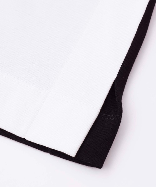 MILKFED.（ミルクフェド）の「STENCIL LOGO PANELED S/S TOP（Tシャツ/カットソー・レディース・ライトブルー/グリーン/ブラック/ライトピンク・ONE SIZE）」の5枚目の写真