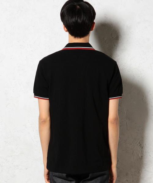 フレッドペリー ブラックポロシャツ Textured Zip Neck Polo Shirt(S 102：BLACK): | FRED PERRY