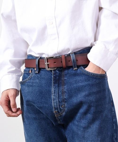 CONVERSE（コンバース）の「CONVERSE ローラーピン　３５ｍｍ一枚物レザーベルト（ベルト・メンズ・ダークブラウン/ブラウン/ブラック・FREE）」の9枚目の写真