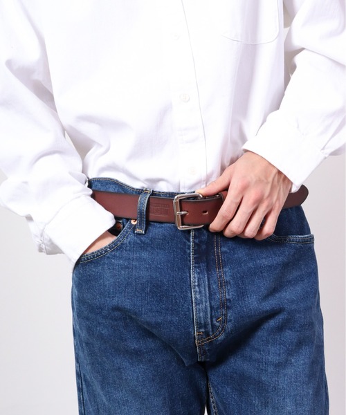 CONVERSE（コンバース）の「CONVERSE ローラーピン　３５ｍｍ一枚物レザーベルト（ベルト・メンズ・ダークブラウン/ブラウン/ブラック・FREE）」の10枚目の写真