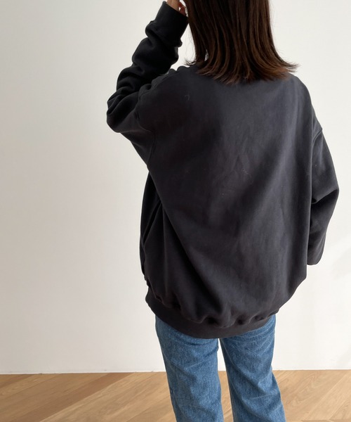 CANAL JEAN（キャナルジーン）の「El mar(エルマール) "USRowing"裏起毛トレーナー（スウェット・レディース・ライトグレー/チャコールグレー・ONE SIZE）」の4枚目の写真