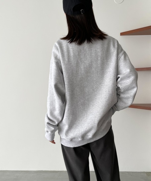 CANAL JEAN（キャナルジーン）の「El mar(エルマール) "USRowing"裏起毛トレーナー（スウェット・レディース・ライトグレー/チャコールグレー・ONE SIZE）」の7枚目の写真