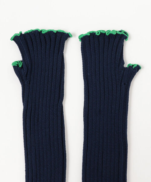 Ray BEAMS（レイビームス）の「Ray BEAMS / メロー リブ ロング アームウォーマー（アームカバー・レディース・オフホワイト/レッド/ネイビー・ONE SIZE）」の9枚目の写真