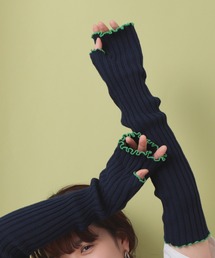 Ray BEAMS | Ray BEAMS / メロー リブ ロング アームウォーマー(アームカバー)