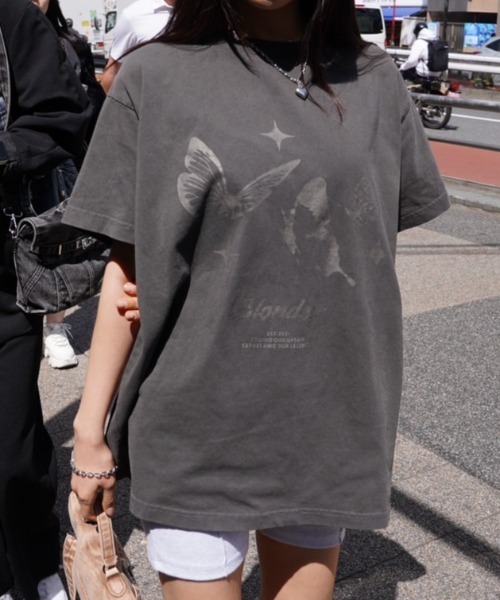 BLONDEY(ブロンディ)の「ヴィンテージライクグラフィックT(Tシャツ/カットソー・レディース・ブルー/レッド/グリーン/ホワイト/グレー/シルバー・FREE)」の17枚目の写真