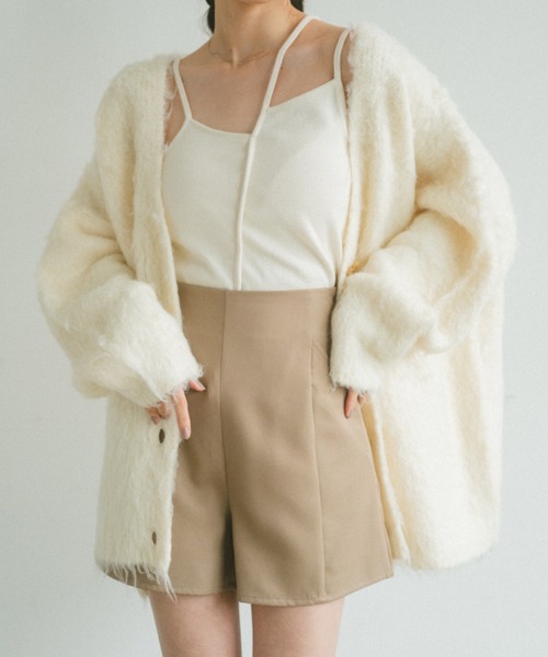 VANNIE U（ヴァニーユー）の「ハイウエストショートパンツ（その他パンツ・レディース・ブラック/アイボリー/ベージュ・FREE）」の3枚目の写真