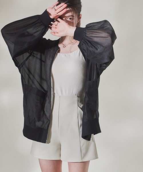 VANNIE U（ヴァニーユー）の「ハイウエストショートパンツ（その他パンツ・レディース・ブラック/アイボリー/ベージュ・FREE）」の6枚目の写真