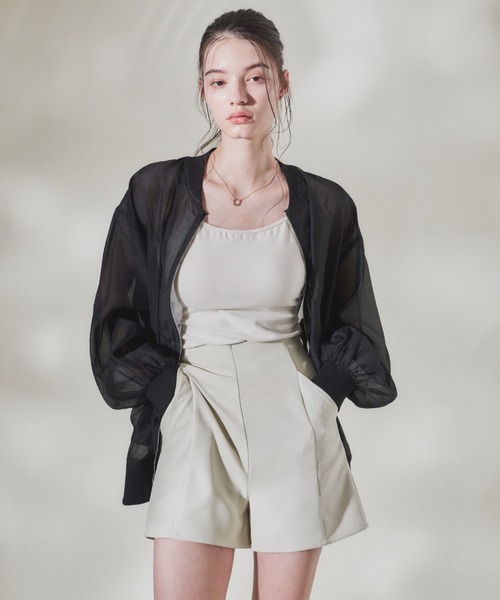 VANNIE U（ヴァニーユー）の「ハイウエストショートパンツ（その他パンツ・レディース・ブラック/アイボリー/ベージュ・FREE）」の8枚目の写真