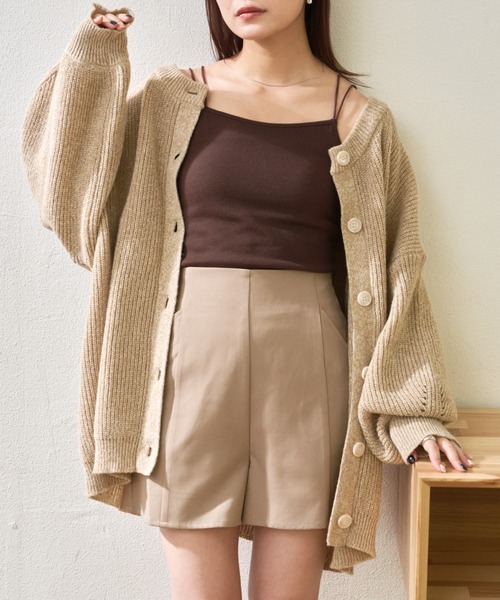 VANNIE U（ヴァニーユー）の「ハイウエストショートパンツ（その他パンツ・レディース・ブラック/アイボリー/ベージュ・FREE）」の20枚目の写真