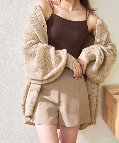 VANNIE U（ヴァニーユー）の「ハイウエストショートパンツ（その他パンツ・レディース・ブラック/アイボリー/ベージュ・FREE）」の21枚目の写真