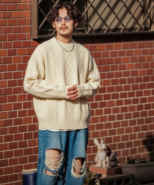 OLD GAP フィッシャーマン コットンニット 黒 編み込み 楽天市場】【SALE】【送料無料】春 ニット セーター メンズ