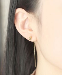 【3WAY】金属アレルギー対応チェーンボールピアス