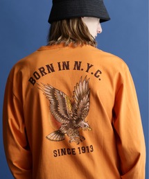 【WEB LIMITED】Schott/ショット/LS T-SHIRT AMERICAN TRAD EAGLE/アメリカントラッド イーグル ロンT